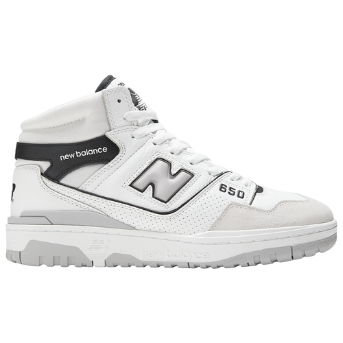 

New Balance Mens New Balance 650 - Mens Basketball Shoes White/Black/Grey Size 13.0