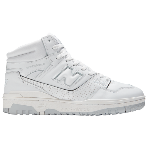 

New Balance Mens New Balance 650 - Mens Basketball Shoes White/White/Grey Size 10.5