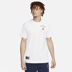 Men's - Jordan PSG Logo T-Shirt - White/Blue