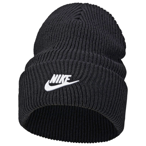 Shop Nike Mens  Peak Futura Beanie In White/black