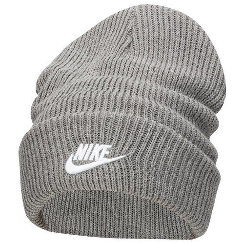 

Nike Mens Nike Peak Futura Beanie - Mens Gray/White Size One Size