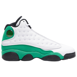 Boys' Grade School - Jordan Retro 13 - White/Lucky Green/Black