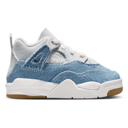 Boys' Toddler - Jordan Retro 4 Tex - Sail/Worn Blue
