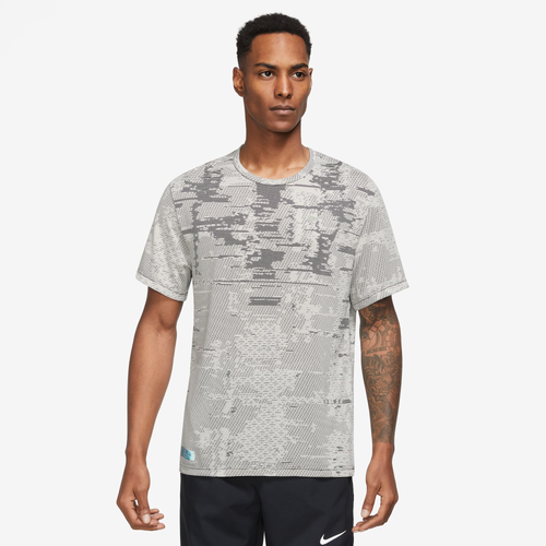 

Nike Mens Nike Dri-Fit Run Division Techknit Short Sleeve - Mens Phantom/Black Size XL