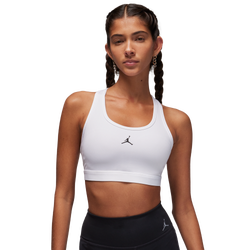 Women's - Jordan Sport Jumpman Bra - White/Stone Mauve/Black