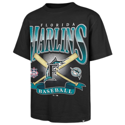 Men's - 47 Brand MLB Town Foundation Short Sleeve T-Shirt - Black