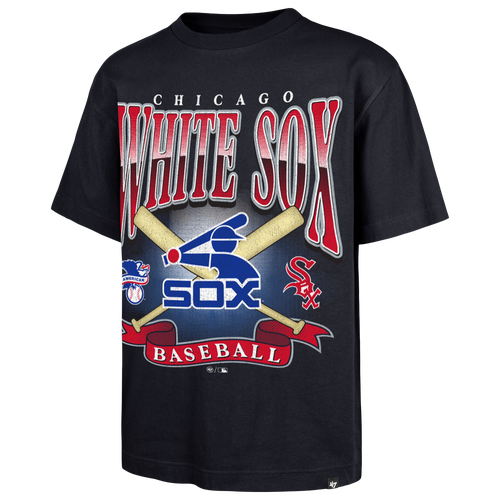 47 Brand Mens Chicago White Sox White Sox Foundational T-Shirt - - Navy