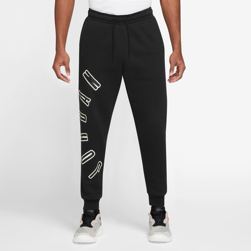 

Jordan Mens Jordan FLT MVP Fleece Pants - Mens Black/Sail Size XL