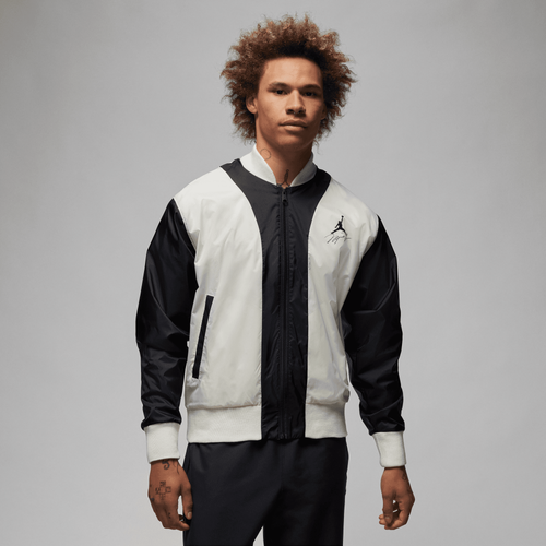 

Jordan Mens Jordan FLT MVP HBR Jacket - Mens Sail/Black Size XL