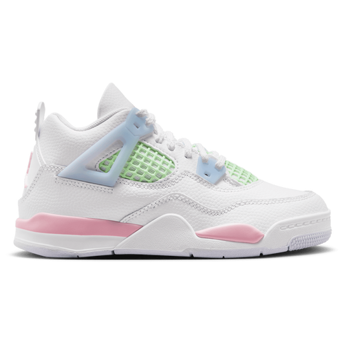  - Jordan AJ 4 Retro Fem - White/Medium Soft Pink Half Blue