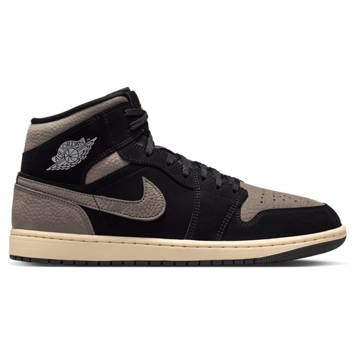 Jordan Air Jordan 1 Mid SE - Jordan Black/Olive Grey Light Wild Mango