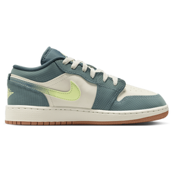 Boys' Grade School - Jordan AJ 1 Low SE - Sea Glass/Light Lemon Twist/Hasta