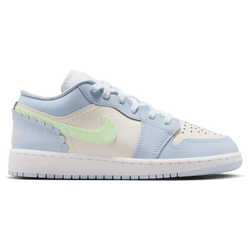 Girls' Grade School - Jordan AJ 1 Low SE Fem - Half Blue/Vapor Green/Sail