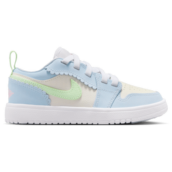 Girls' Preschool - Jordan AJ 1 Low ALT SE Fem - Half Blue/Vapor Green/Sail