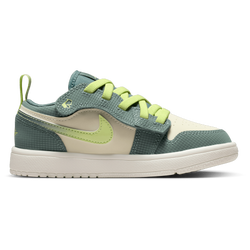 Boys' Preschool - Jordan AJ 1 Low Alt SE Uni - Sea Glass/Light Lemon Twist/Hasta