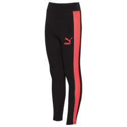 Girls' Grade School - PUMA AOS Cotton Leggings - Black/Pink