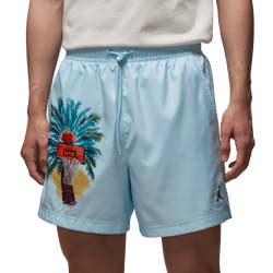 Men's - Jordan Essential SMR PK LBR NY Shorts - Black/Carolina