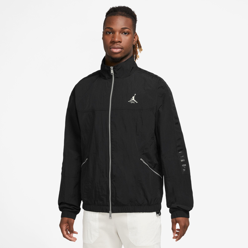 

Jordan Mens Jordan Essential Statement Warm-Up Jacket - Mens Black/Sail Size XL