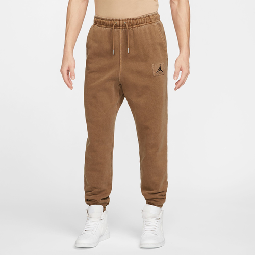 

Jordan Mens Jordan Essential Statement Wash Fleece Pants - Mens Light British Tan Size XL