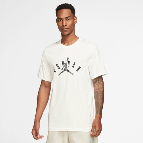 

Jordan Mens Jordan Flt MVP Jumpman Short Sleeve Crew - Mens Sail/Black Size S