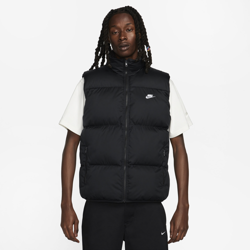 

Nike Mens Nike Club Puffer Vest - Mens White/Black Size XXL