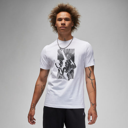 

Jordan Mens Jordan Brand GRX S/S Crew - Mens White/Black Size S