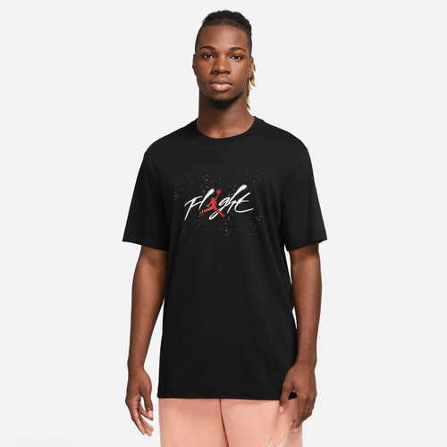 

Jordan Mens Jordan Brand GFX Short Sleeve Crew 2 - Mens Black/White/Gym Red Size L