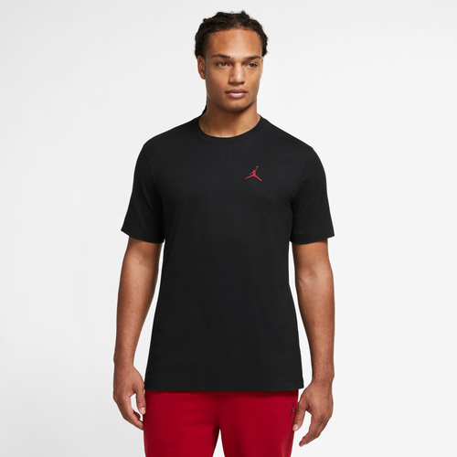 

Jordan Mens Jordan Brand GFX Short Sleeve Crew 3 - Mens Black/Lt Iron Ore/Red Size L