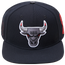 Pro Standard NBA Camo Logo Snapback Hat - Men's Black/Red