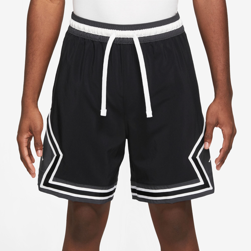 

Jordan Mens Jordan Dri-FIT Sport Woven Diamond Shorts - Mens Black/White Size L