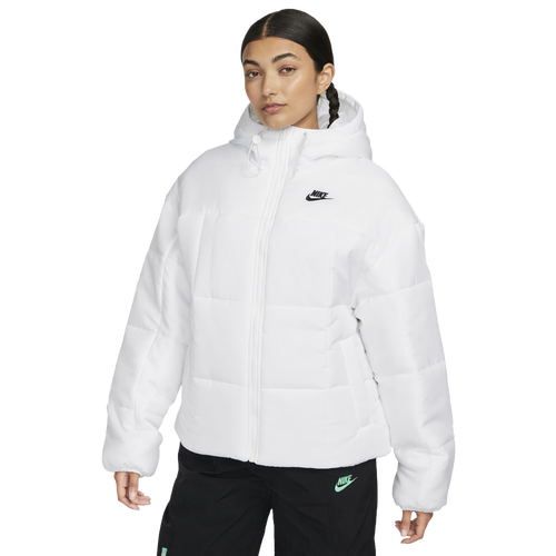 

Nike Womens Nike NSW Tech Fleece Thermal Classic Puffer - Womens White/Black Size L