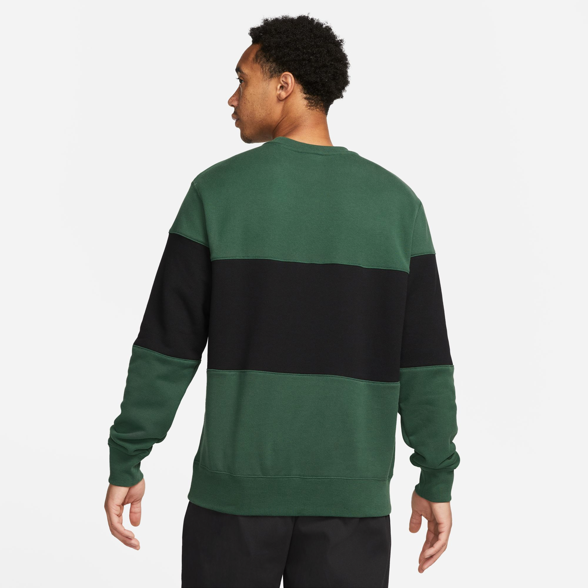 Nike heritage colour online block crop crew sweatshirt