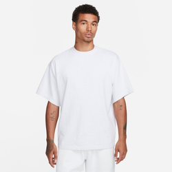 Men's - Nike Solo Swoosh Short Sleeve Heavyweight Top - Birch Heather/White