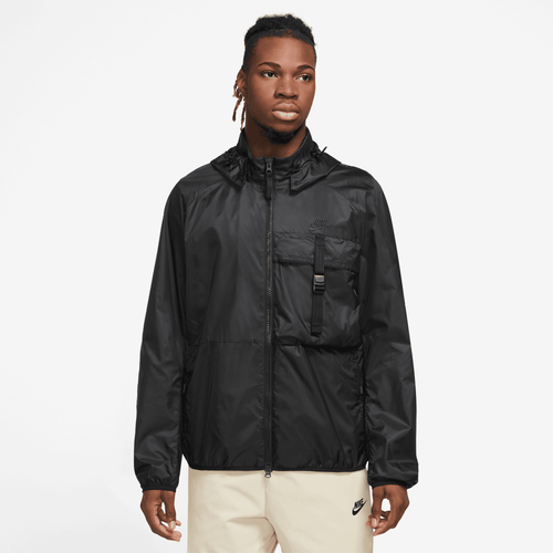 

Nike Mens Nike Tech N24 PKBL Woven Lined Jacket - Mens Black/Black Size L