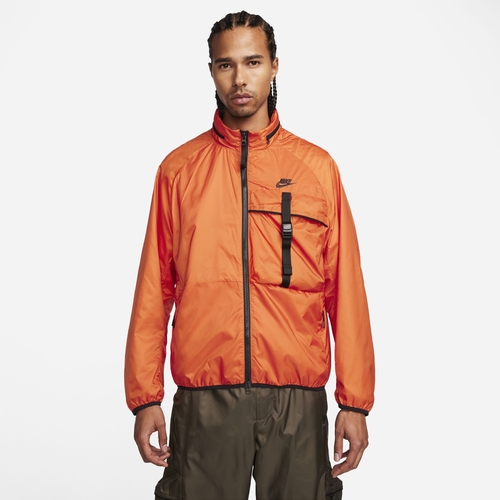 

Nike Mens Nike Tech N24 PKBL Woven Lined Jacket - Mens Orange/Black Size XL