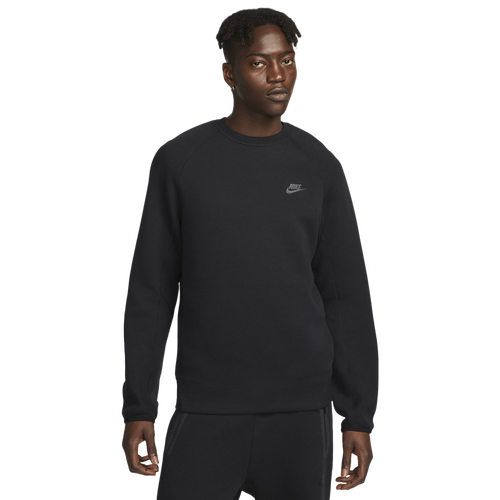 

Nike Mens Nike Tech Fleece Crew - Mens Black/Black Size XS