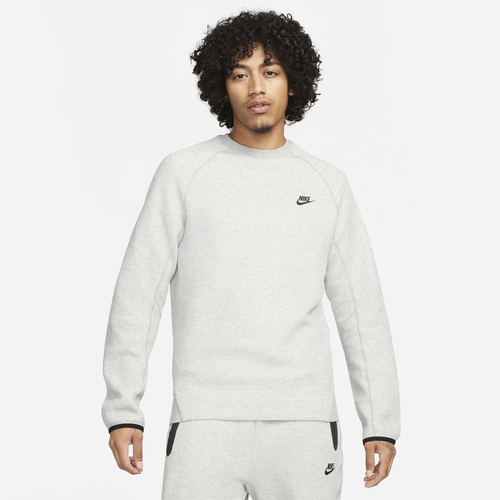 

Nike Mens Nike Tech Fleece Crew - Mens Dark Grey Heather/Black Size XL