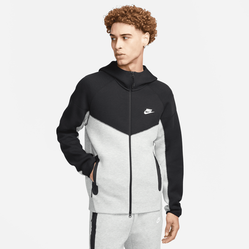 

Nike Mens Nike Tech Fleece Full-Zip Hoodie - Mens Black/Grey Size M