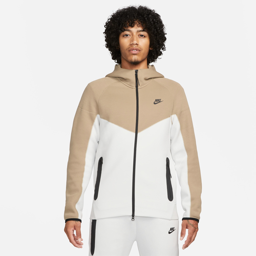 

Nike Mens Nike Tech Fleece Full-Zip Hoodie - Mens White/Beige Size M