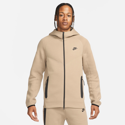 

Nike Mens Nike Tech Fleece Full-Zip Hoodie - Mens Black/Khaki Size XL
