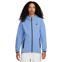 Men's - Nike Tech Fleece Full-Zip Hoodie - Blue/Black