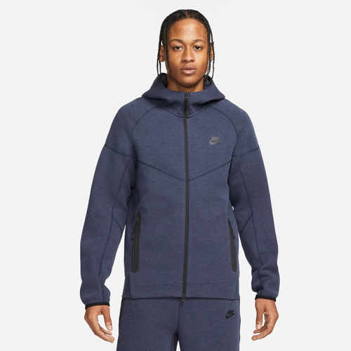 

Nike Mens Nike Tech Fleece Full-Zip Hoodie - Mens Black/Navy Size XL