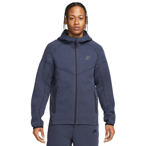 

Nike Mens Nike Tech Fleece Full-Zip Hoodie - Mens Navy/Black Size S