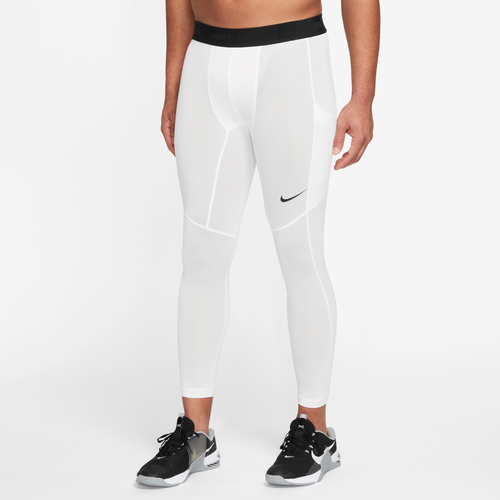 

Nike Mens Nike Dri-FIT 3/4 Tights - Mens White/Black Size M