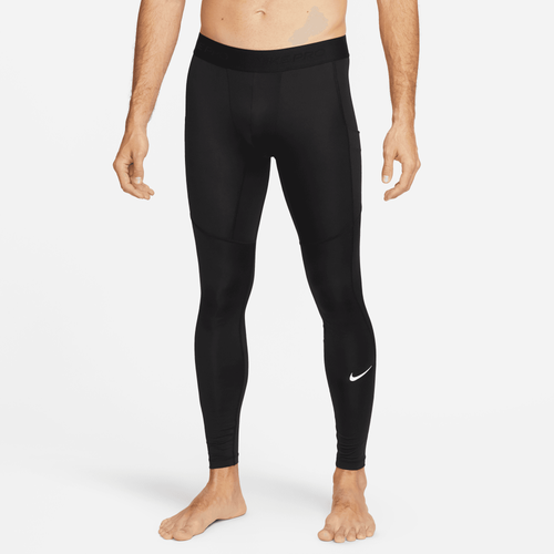 Shop Nike Mens  Dri-fit Tights In Black/white