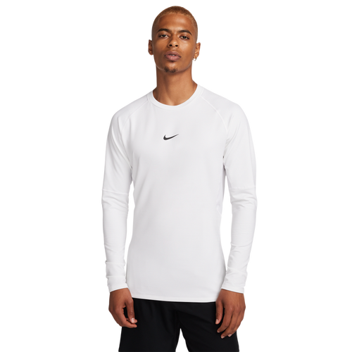  - Nike Pro Top Warm LS Crew - White/Black