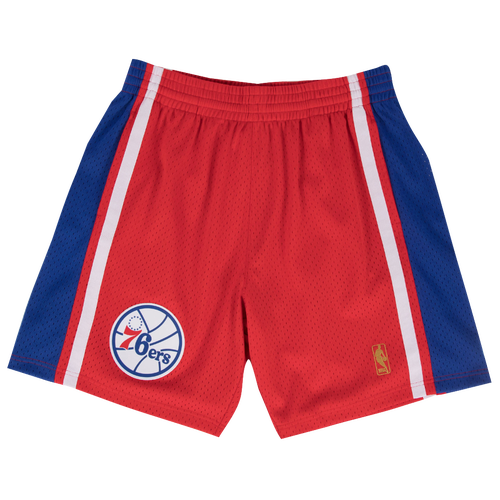 

Mitchell & Ness Mens Mitchell & Ness 76ers Swingman Shorts - Mens Red Size L