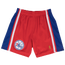Mitchell & Ness 76ers Swingman Shorts - Men's Red