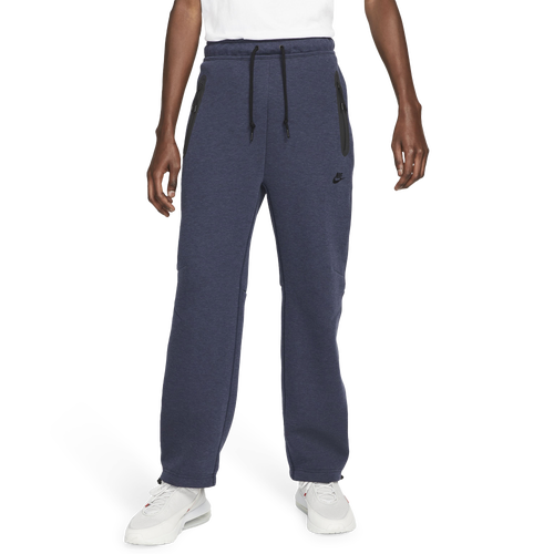 

Nike Mens Nike Tech Fleece Open Hem Pants - Mens Black/Obsidian Heather Size M
