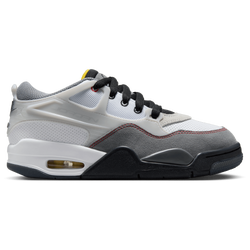 Boys' Grade School - Jordan Air Jordan 4 RM PRM MTR - White/Fire Red